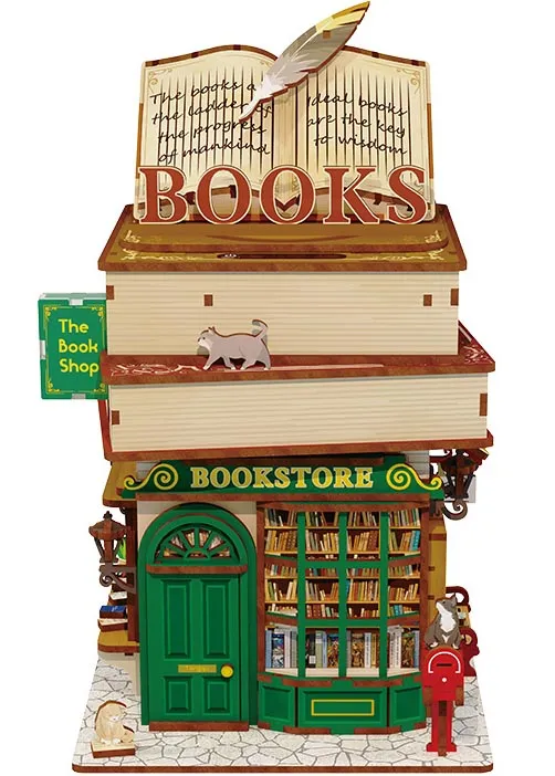 Конструктор 3D мини-домик Tonecheer Time Bookstore TQ187 Конструктор 3D мини-домик Tonecheer Time Bookstore TQ187