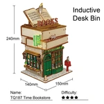 Конструктор 3D мини-домик Tonecheer Time Bookstore TQ187. Изображение №5 Конструктор 3D мини-домик Tonecheer Time Bookstore TQ187. Изображение №5