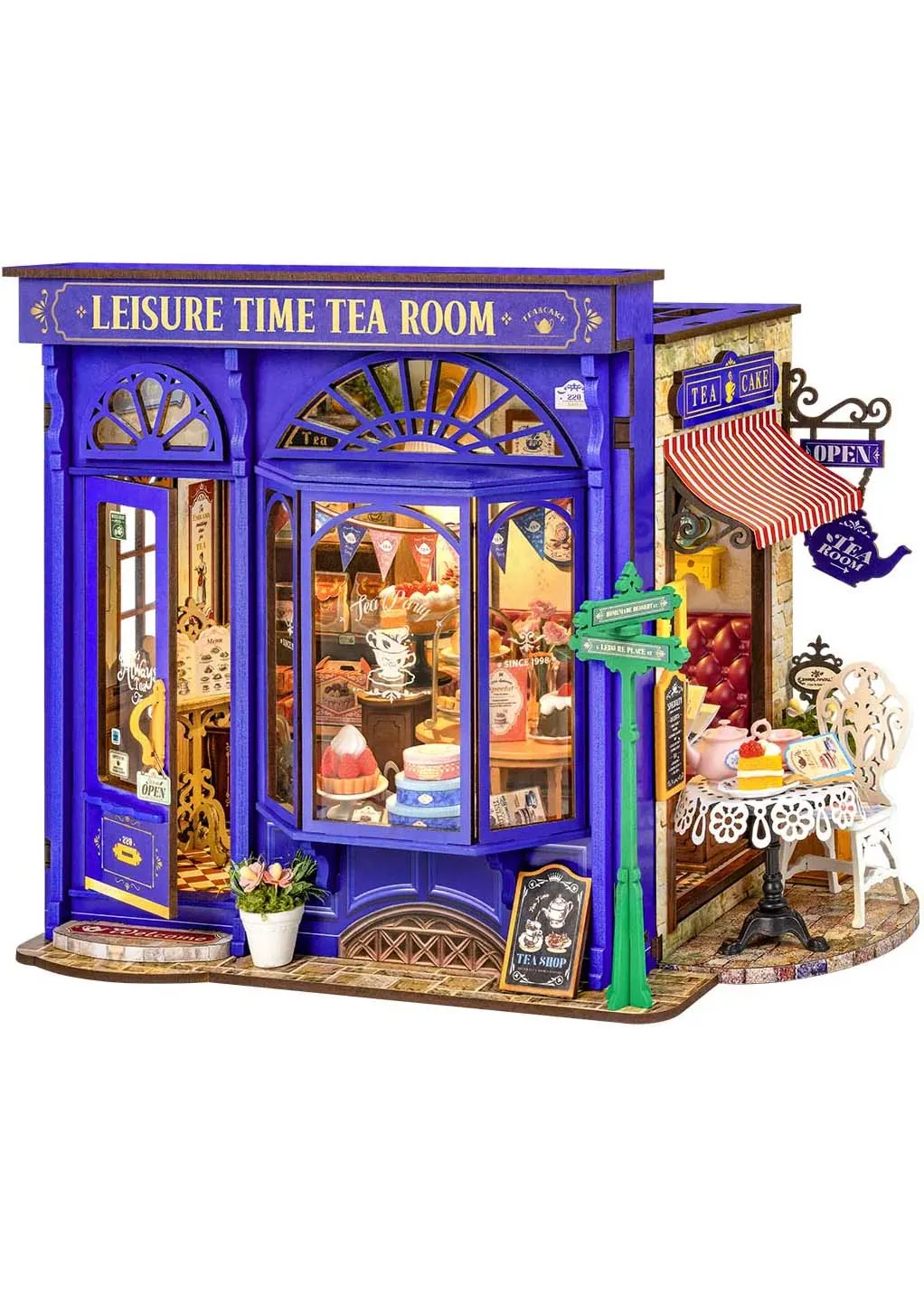 Book Nook Kits Leisure Time Tea Room DG171 Book Nook Kits Leisure Time Tea Room DG171