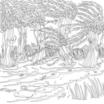Тайны живописных миров (книга-раскраска). Изображение №3