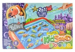 Гра настольная Danko toys Клевая рыбалка и кинетический песок 2 в 1 большая. Изображение №1 Гра настольная Danko toys Клевая рыбалка и кинетический песок 2 в 1 большая. Изображение №1
