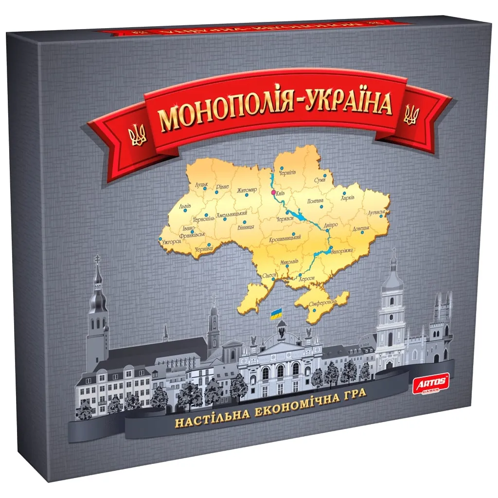 Монополія Україна Artos Games Настільна грa Монополія Україна Artos Games Настільна грa