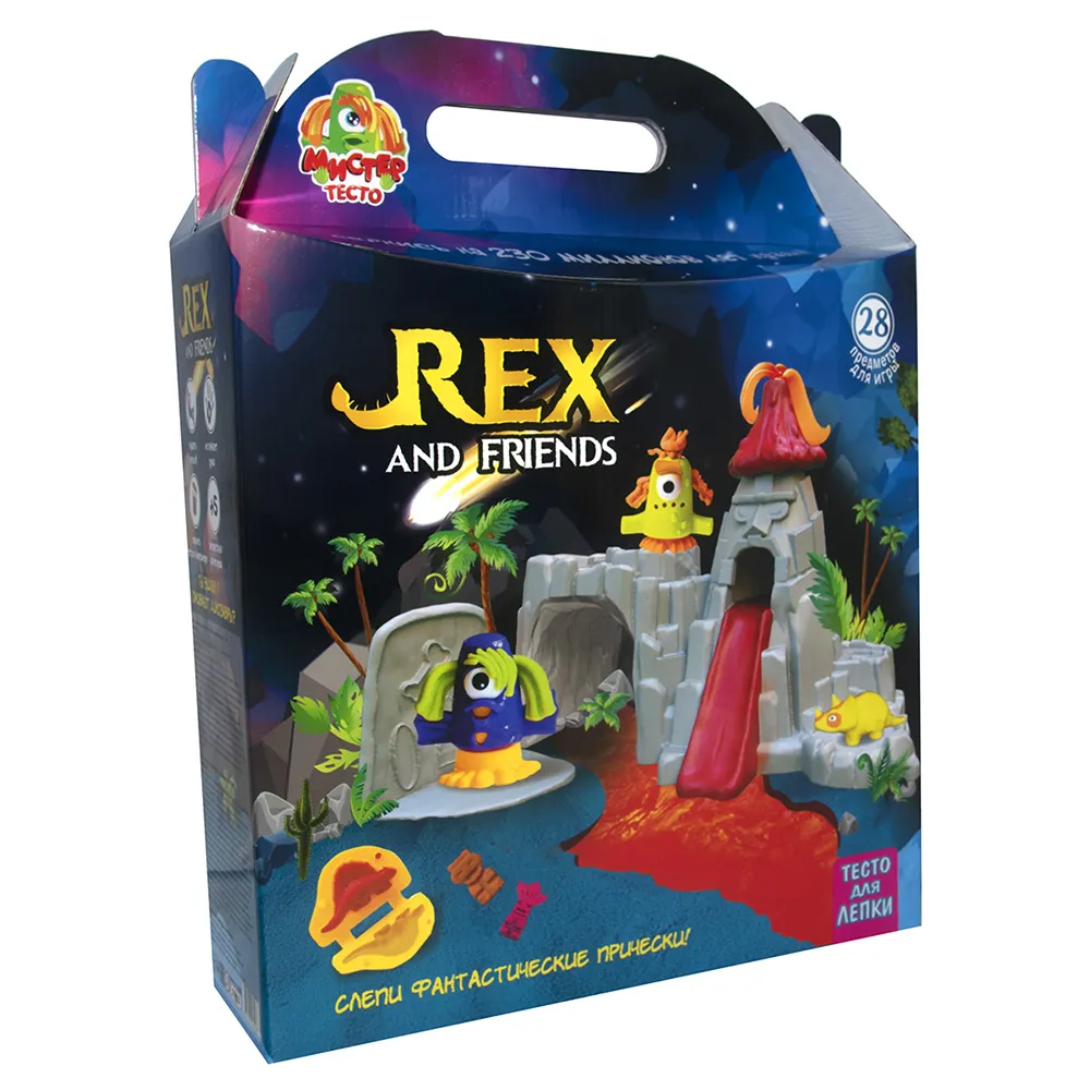 Набір для креативного творчості REX and friends (російською) (71506) Strateg Набір для креативного творчості REX and friends (російською) (71506) Strateg