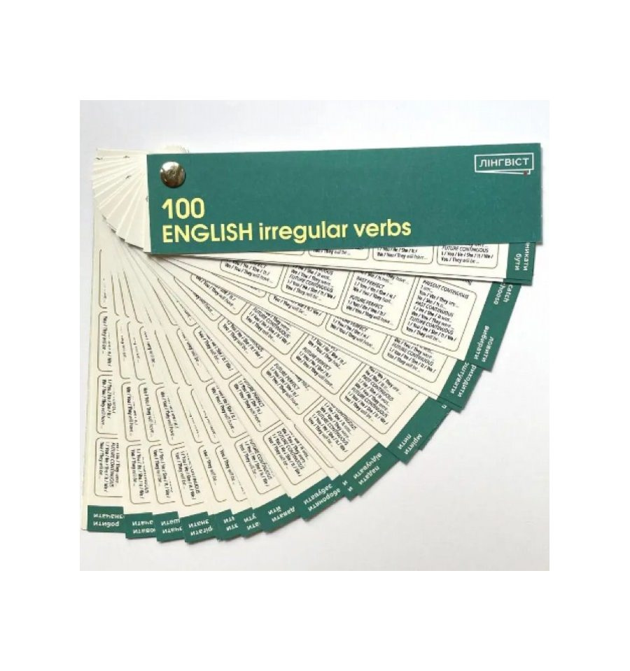 English Irregular Wheel (Веер: 100 неправильных глаголов) English Irregular Wheel (Веер: 100 неправильных глаголов)