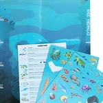 Игра с многоразовыми наклейками Подводный мир Умняшка. Изображение №2 Игра с многоразовыми наклейками Подводный мир Умняшка. Изображение №2