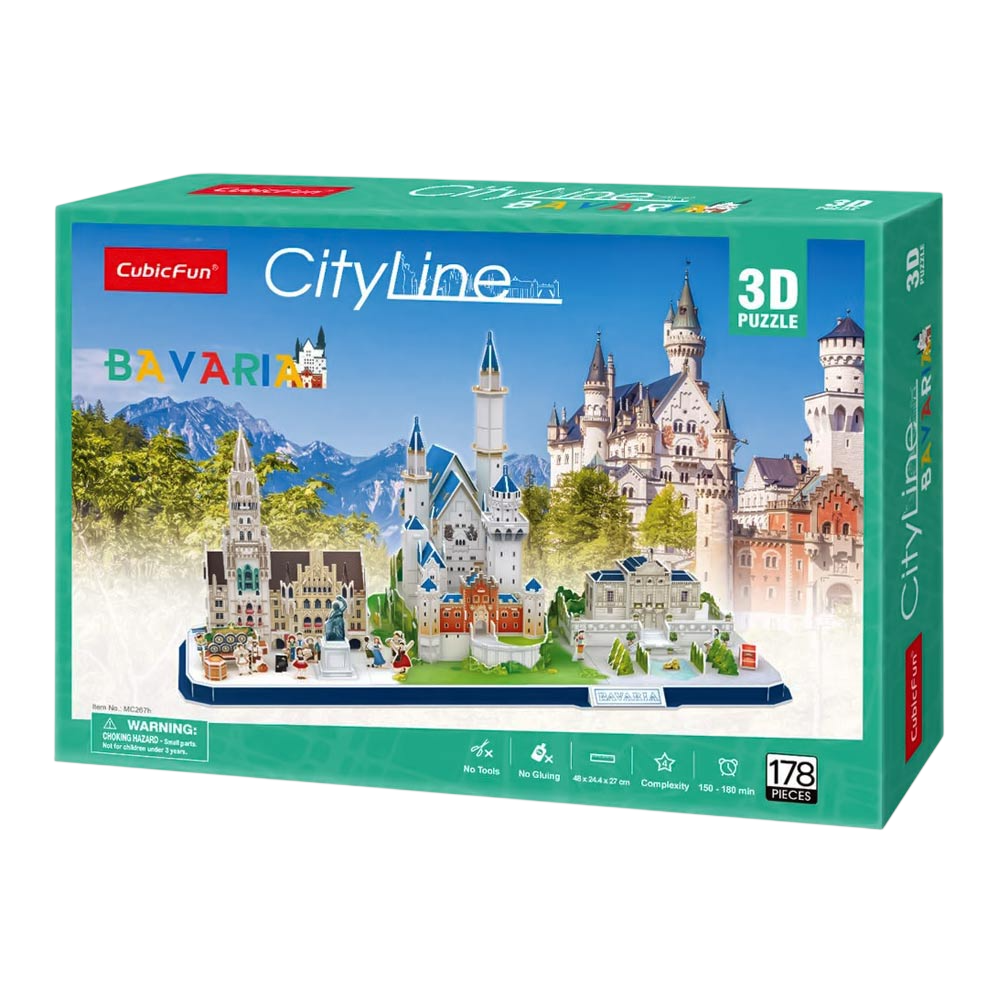 Тривимірний пазл CubicFun City line Баварія Тривимірний пазл CubicFun City line Баварія