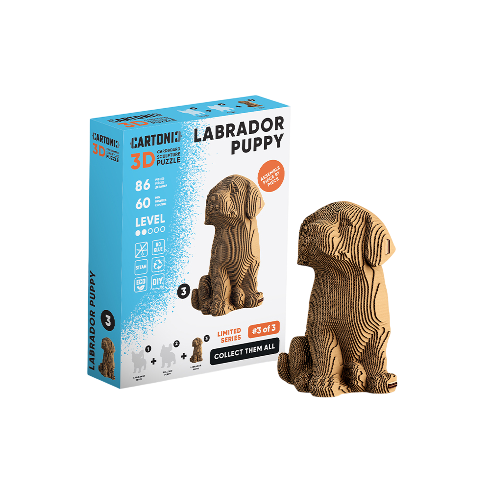 Картонний конструктор «Cartonic 3D Puzzle LABRADOR PUPPY» Картонний конструктор «Cartonic 3D Puzzle LABRADOR PUPPY»