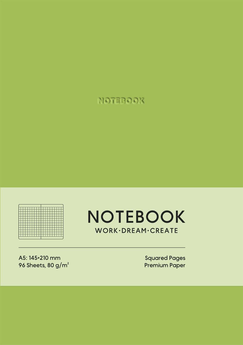 Блокнот «Notebook» у клітинку (зелений) Блокнот «Notebook» у клітинку (зелений)