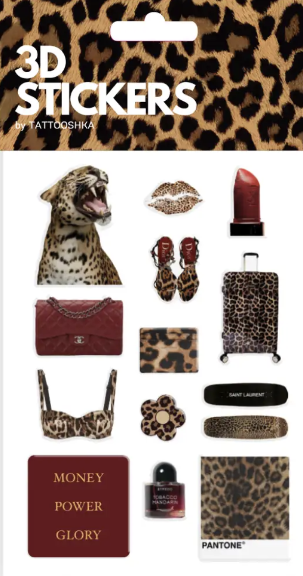 3D стикеры «Leopard mood» 3D стикеры «Leopard mood»
