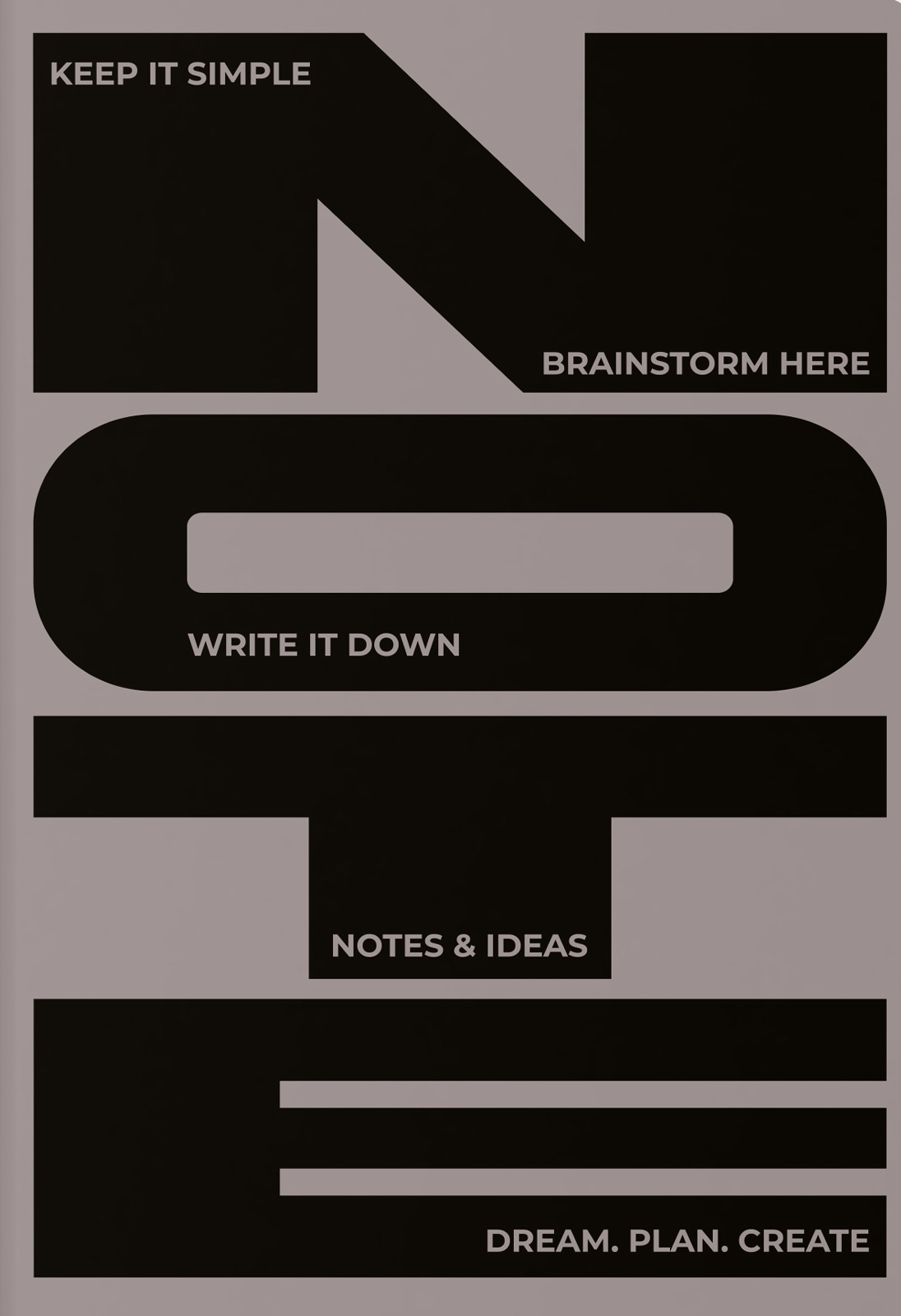 Блокнот «Notes & Ideas» серый Блокнот «Notes & Ideas» серый