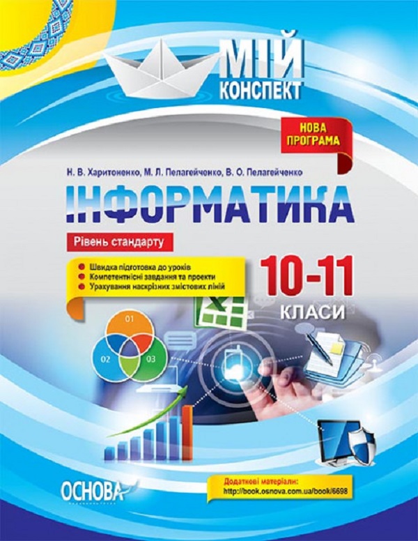 Інформатика. 10-11 класи (рівень стандарту) Інформатика. 10-11 класи (рівень стандарту)