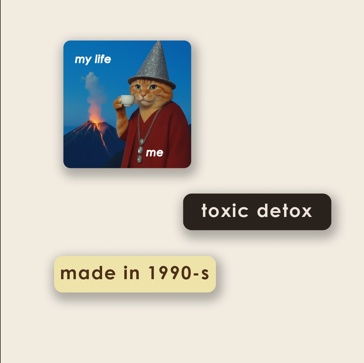 Набір 3Д стікерів «Toxic detox» Набір 3Д стікерів «Toxic detox»