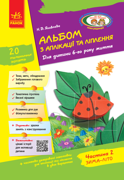 Альбом з аплікації та ліплення. 2 частина Альбом з аплікації та ліплення. 2 частина