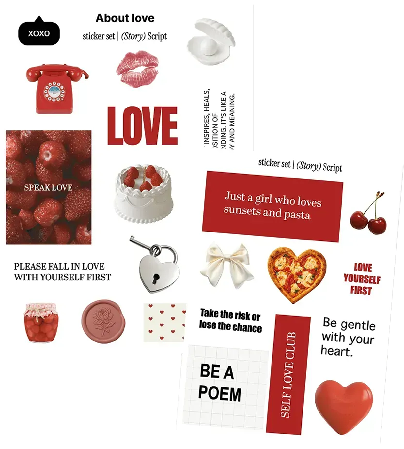 Стікери «About Love» Стікери «About Love»