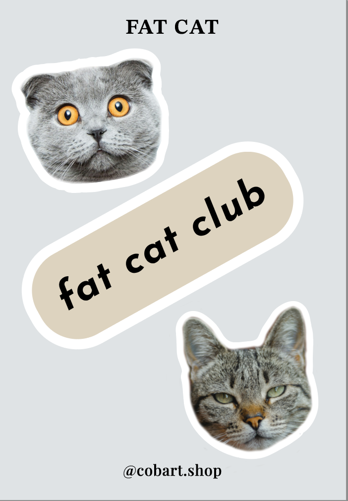 Стікерпак 3Д «Cat Fat» Стікерпак 3Д «Cat Fat»