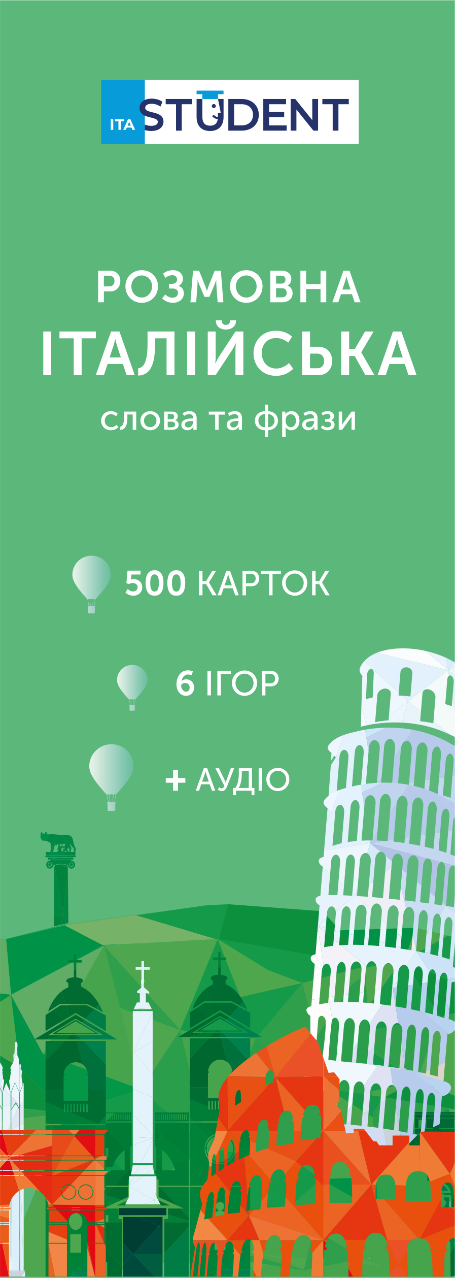 Картки для вивчення італійської мови Картки для вивчення італійської мови