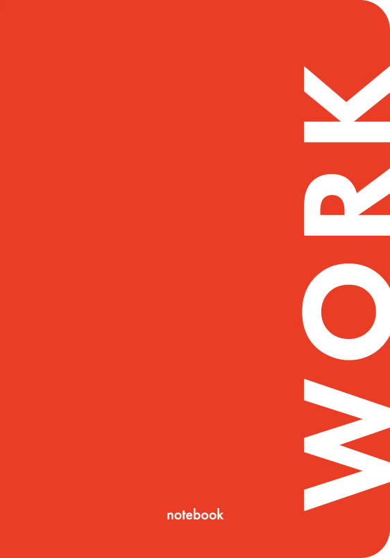 Блокнот "Work" червоний Блокнот "Work" червоний