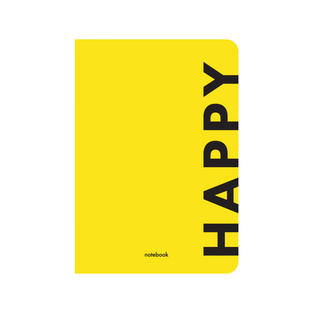 Блокнот "Happy" жовтий Блокнот "Happy" жовтий
