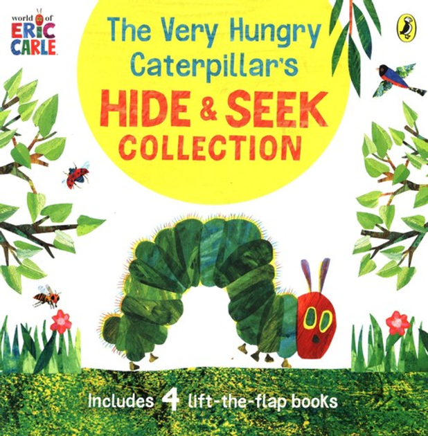 The Very Hungry Caterpillars Hide & Seek Box 4 lift-the-flap books The Very Hungry Caterpillars Hide & Seek Box 4 lift-the-flap books