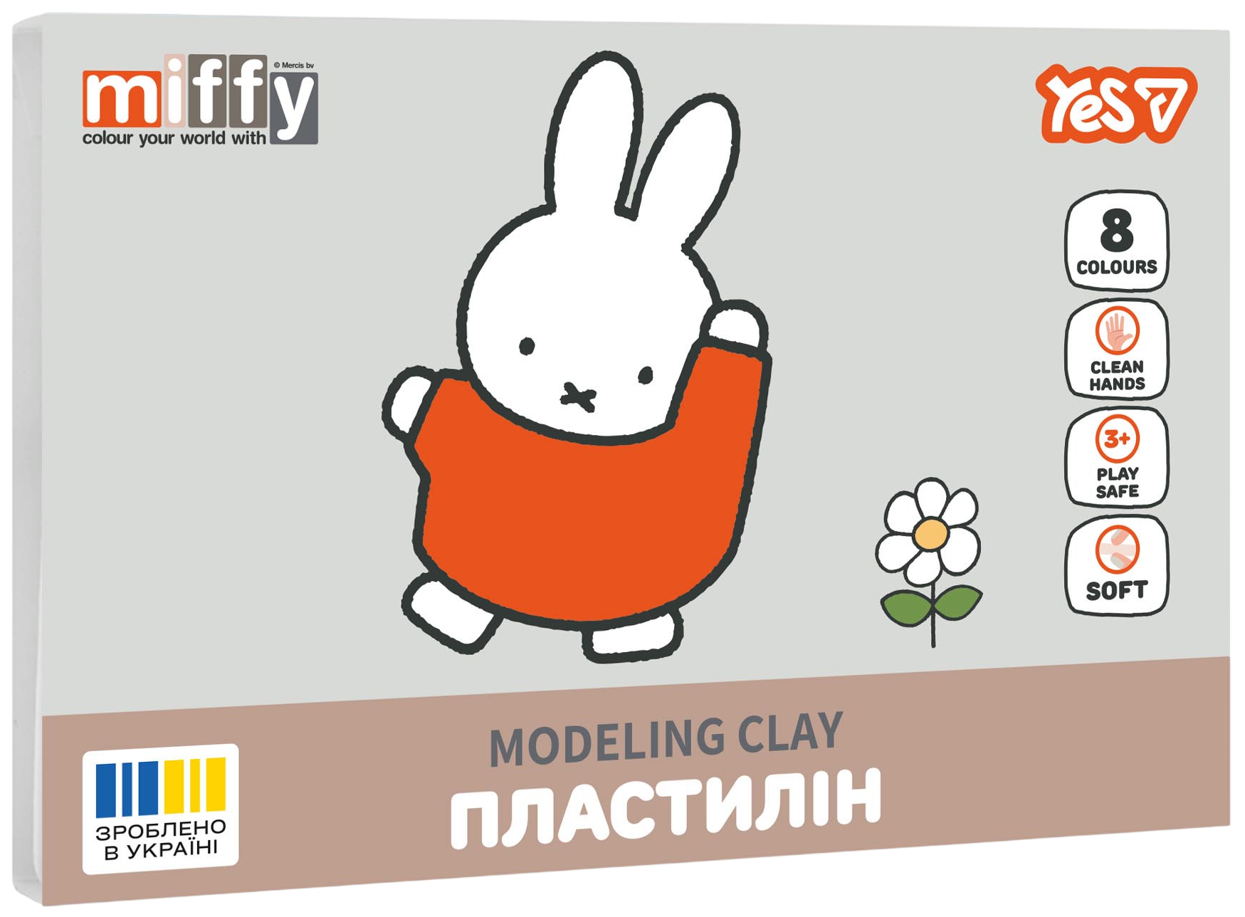 Пластилин Yes 8 цветов Miffy Пластилин Yes 8 цветов Miffy