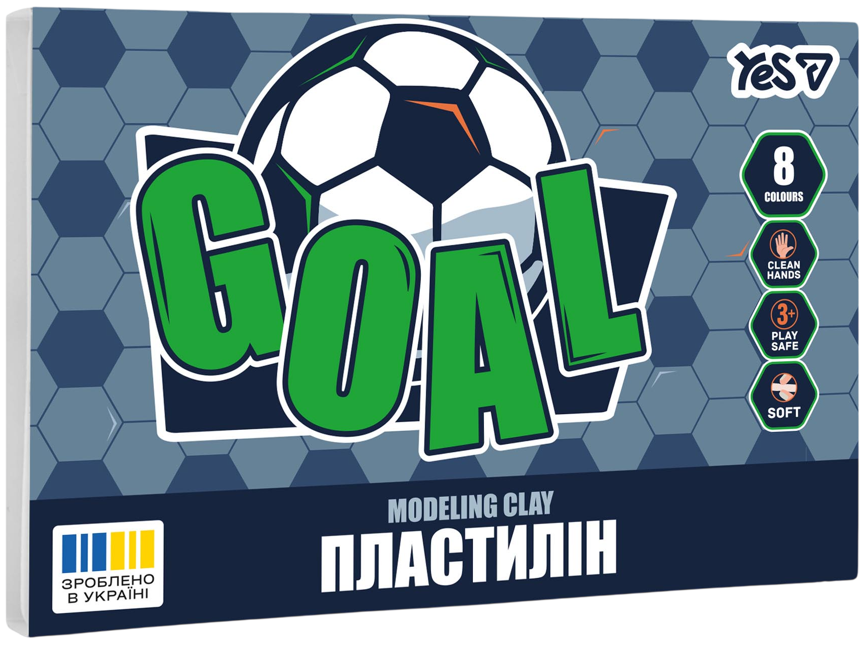 Пластилін Yes 8 кольорів Football Пластилін Yes 8 кольорів Football