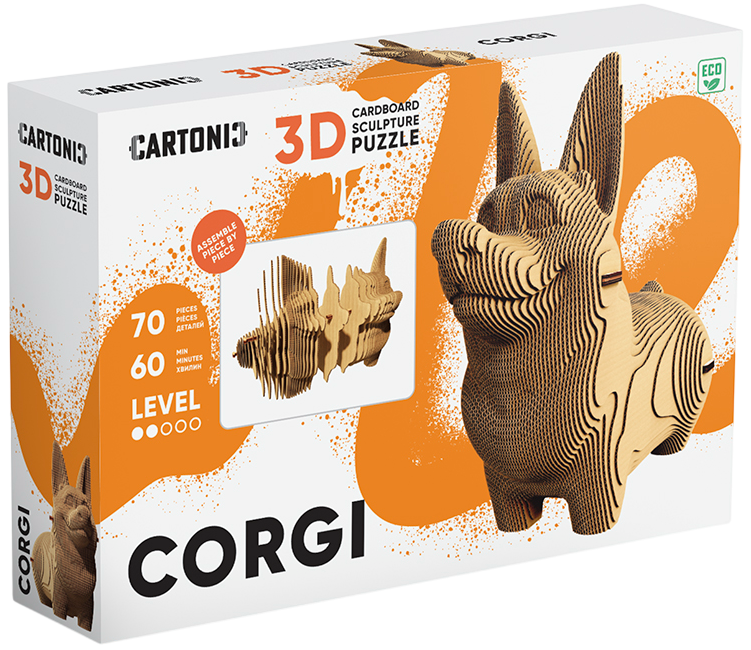 Картонный конструктор "Cartonic 3D Puzzle CORGI" Картонный конструктор "Cartonic 3D Puzzle CORGI"