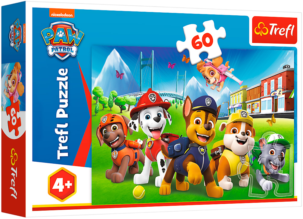 Пазл Trefl Paw Patrol Щенячий патруль на траве 60 элементов Пазл Trefl Paw Patrol Щенячий патруль на траве 60 элементов