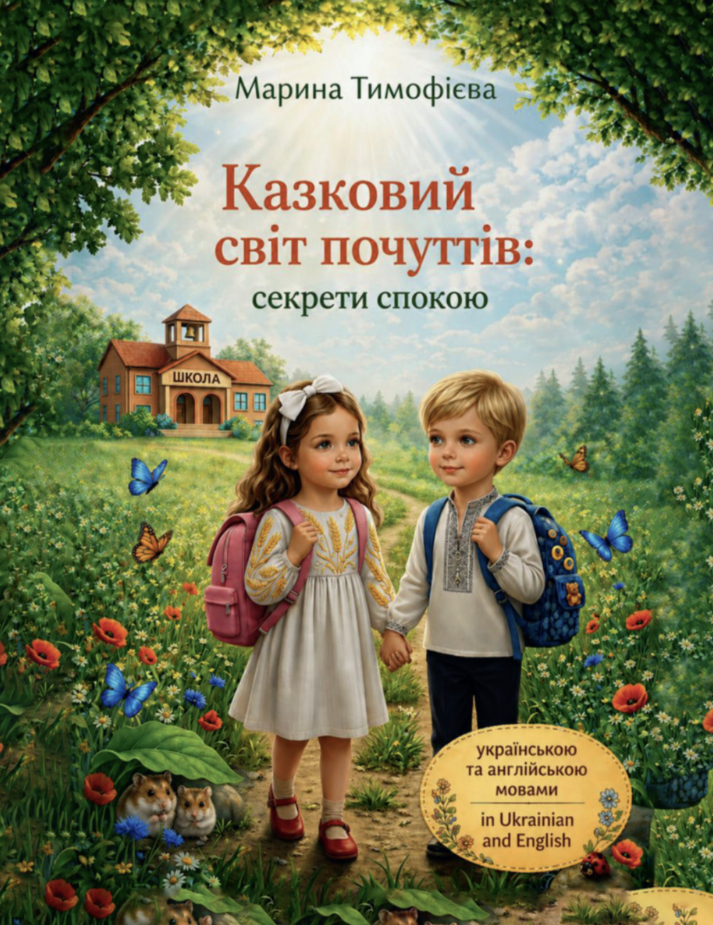 Казковий світ почуттів: секрети спокою (для розвитку емоційного інтелекту). Книга для дітей. Повнокольорове видання українською та англійською мовами Казковий світ почуттів: секрети спокою (для розвитку емоційного інтелекту). Книга для дітей. Повнокольорове видання українською та англійською мовами
