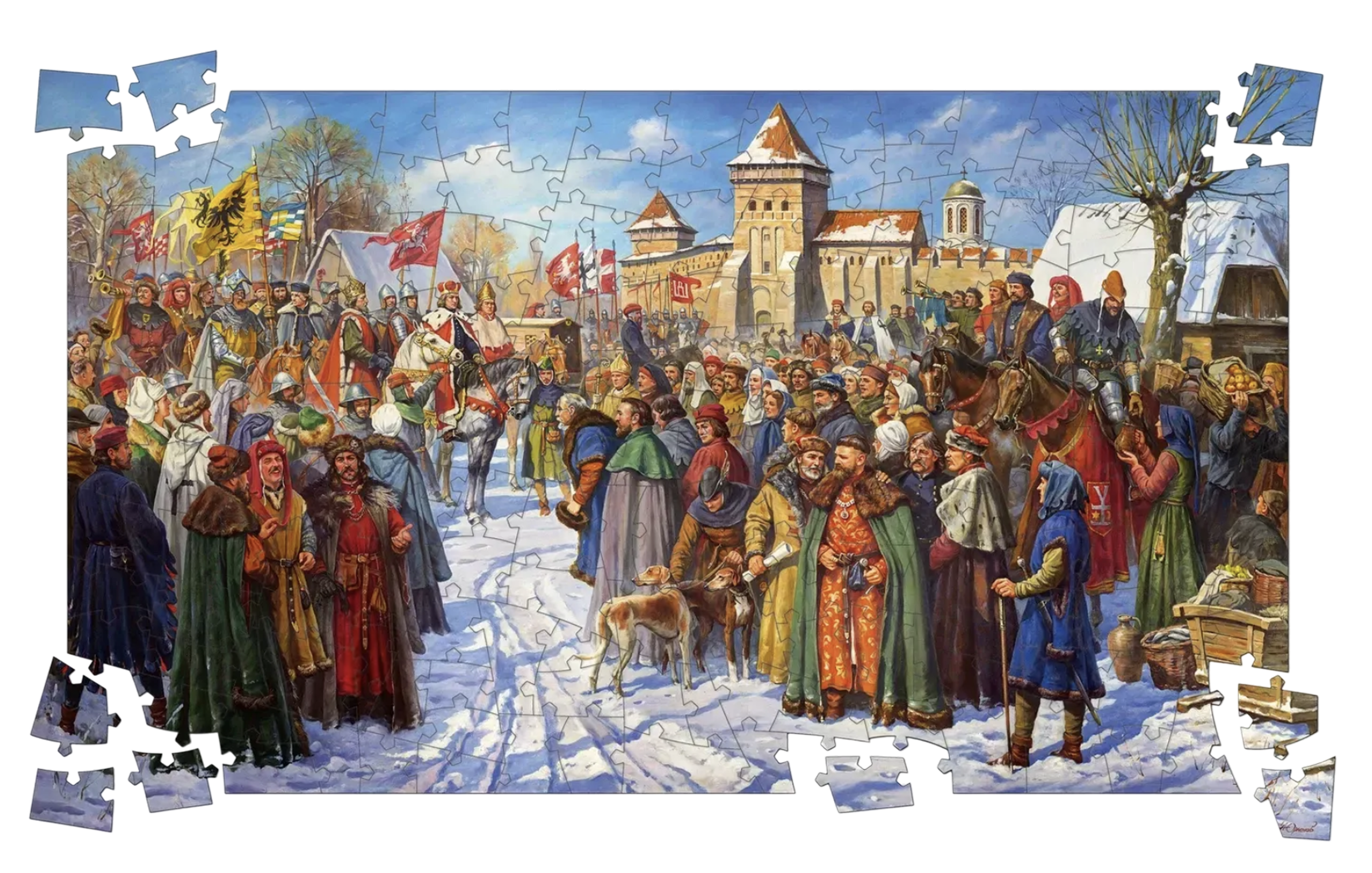 Пазл дерев'яний «З'їзд європейських монархів у Луцьку» Пазл дерев'яний «З'їзд європейських монархів у Луцьку»