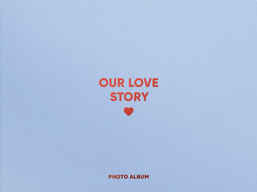 Фотоальбом A4  «Our love story» блакитний