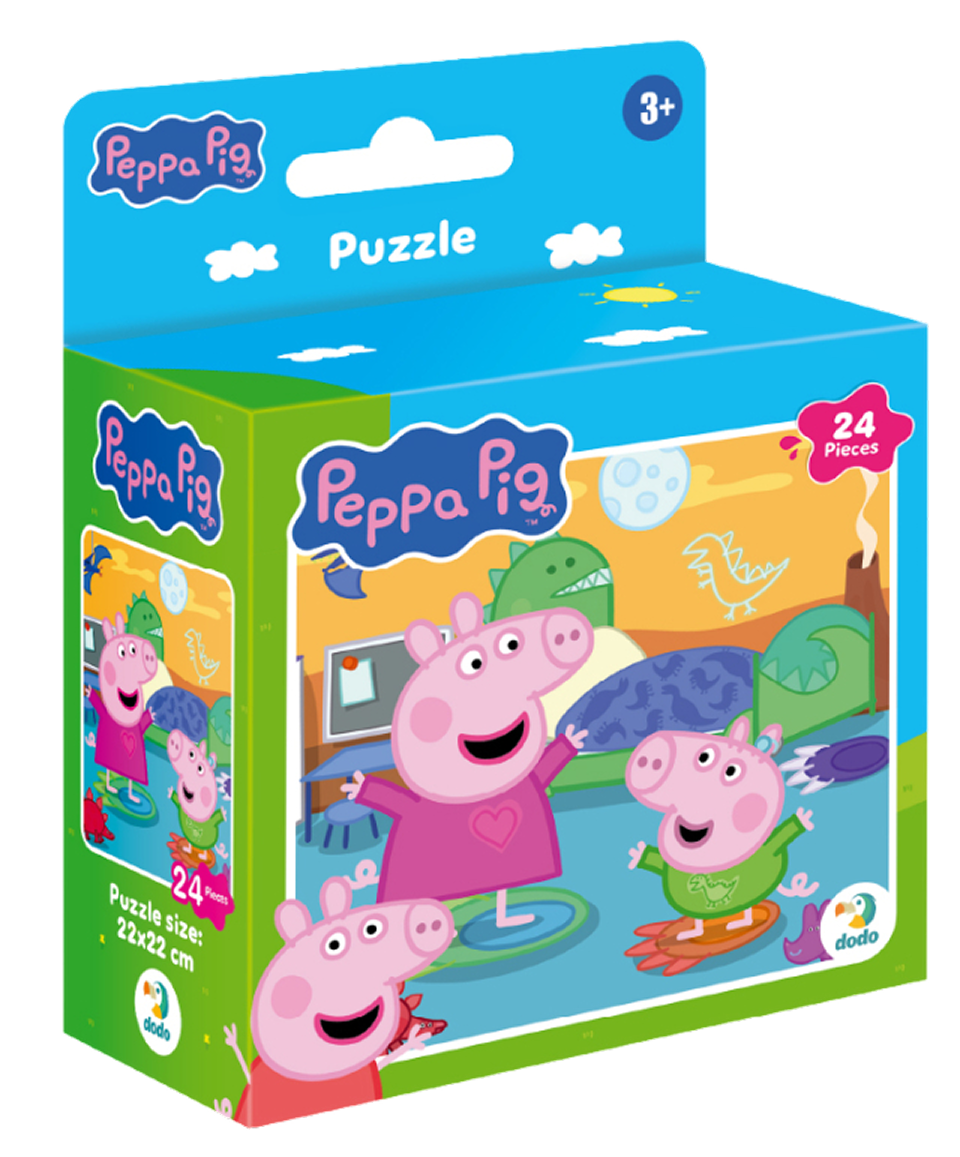 Пазл на 24 элемента Peppa Pig. Комната динозаврика