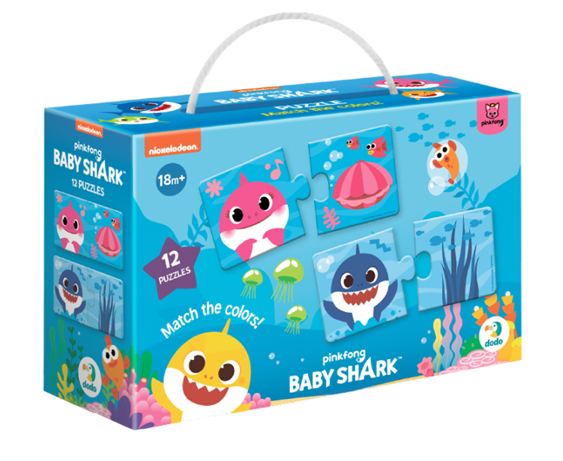 Пазл Дуо «Baby Shark. З'єднай кольори» Пазл Дуо «Baby Shark. З'єднай кольори»