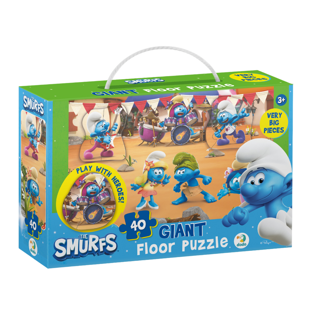 Великий пазл на підлогу «The Smurfs. Музика грає» Великий пазл на підлогу «The Smurfs. Музика грає»