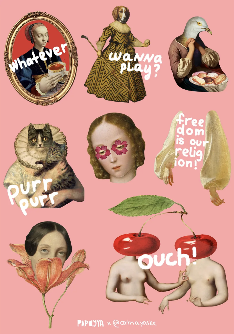 Стікерпак «Collages»